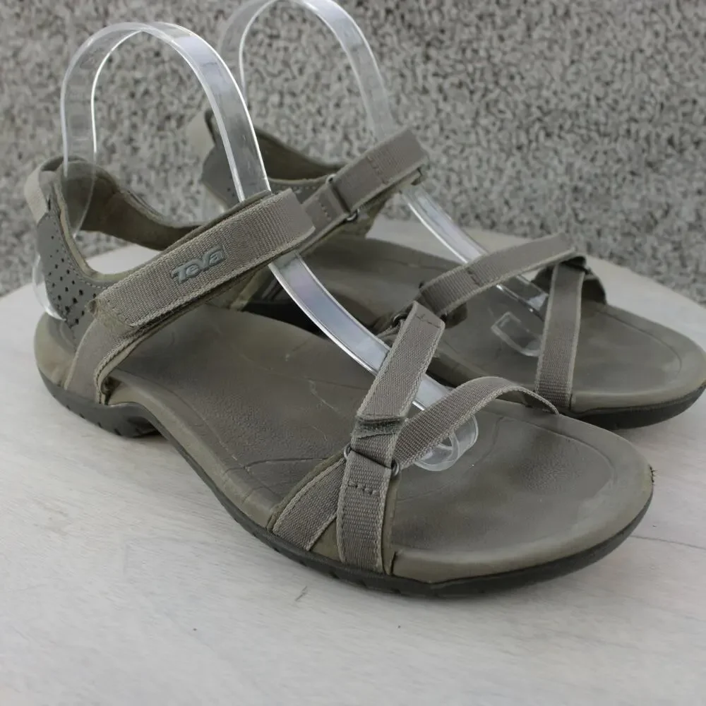 Teva Verra Gray Mist Strappy Hiking Walking Sandals Womens 8